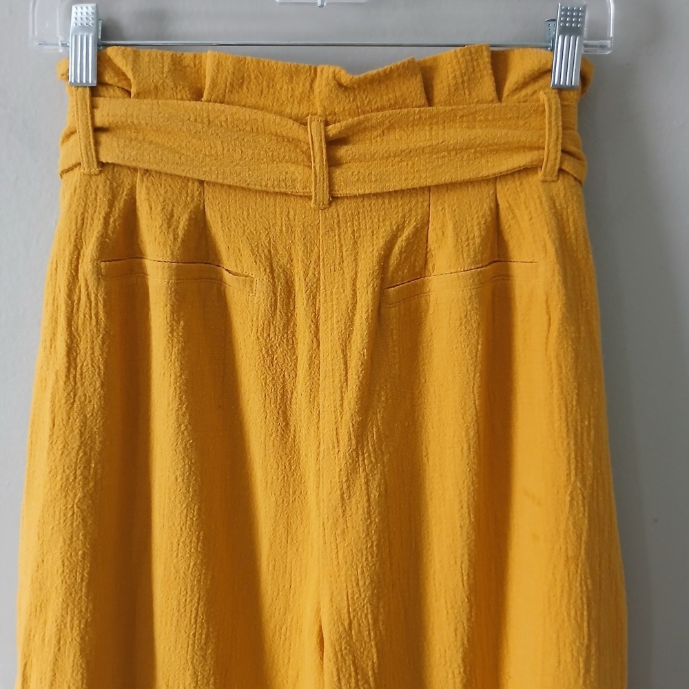 Lost + Wander Anthropologie Women's Size Medium Belted Pants Gold Yellow NWT!!! - Picture 14 of 16